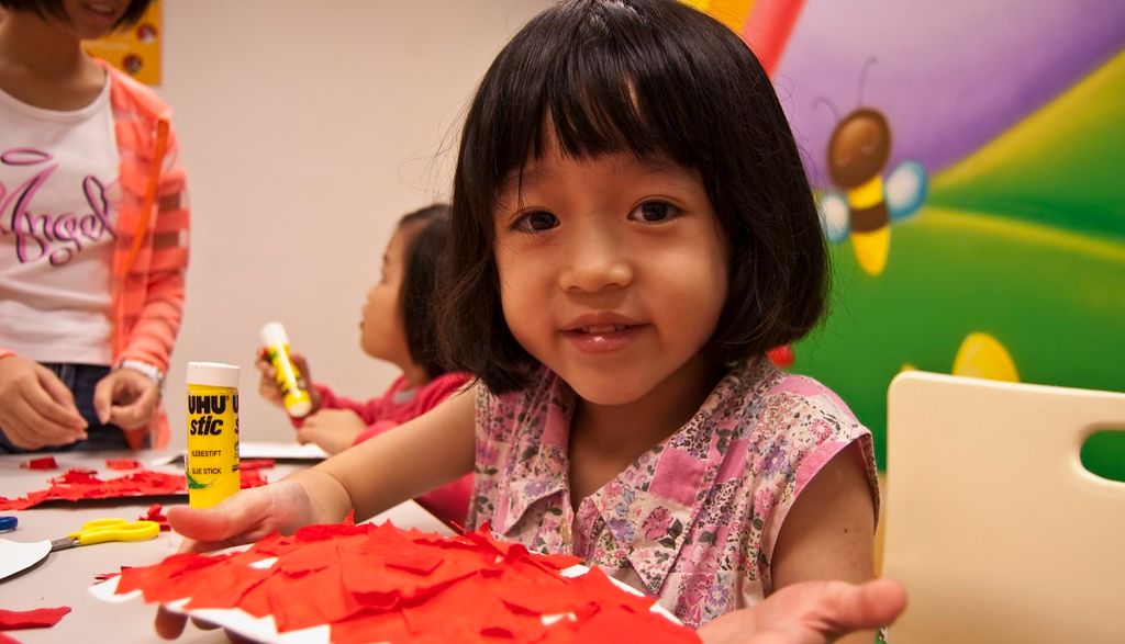 Child at library