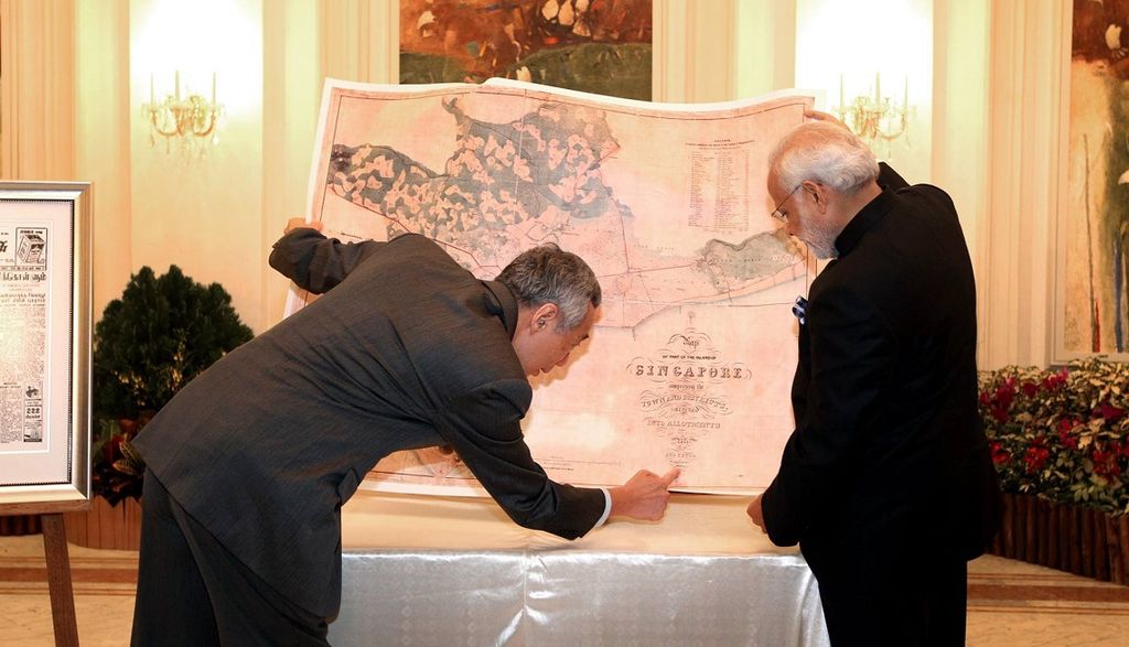 Singapore historical map