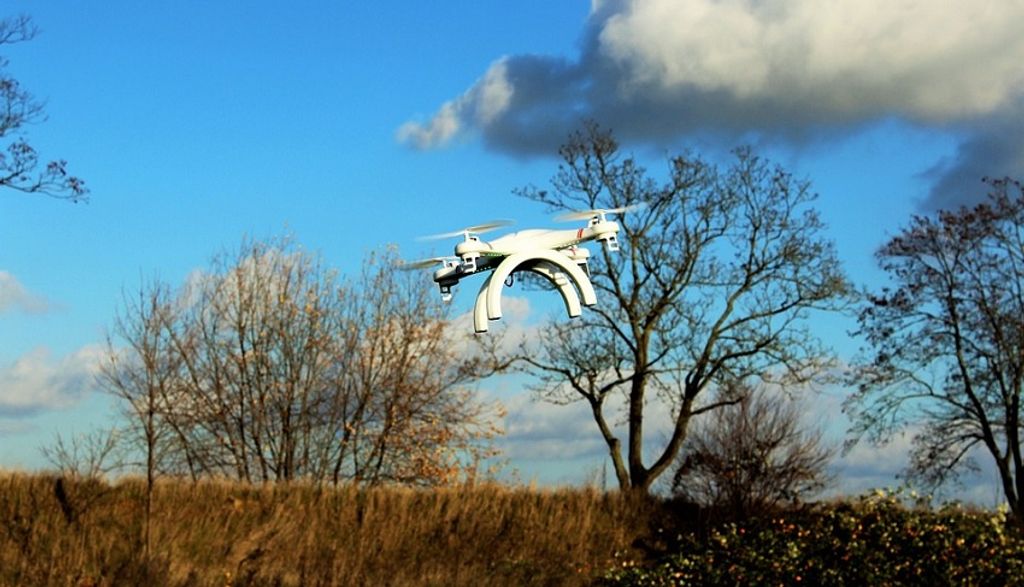 Drone in farmland