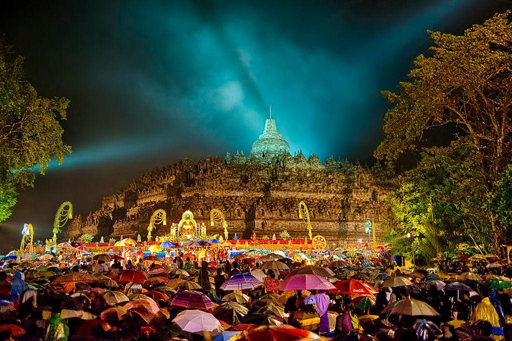 Vesak Night at Borobodur Temple