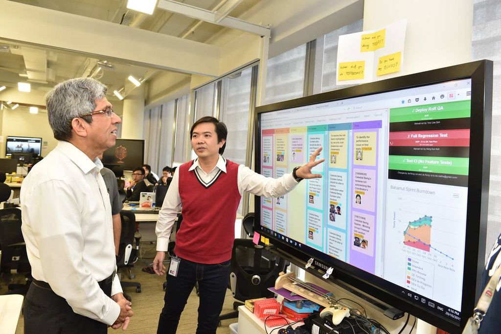 Mark Lim with Minister Yaacob