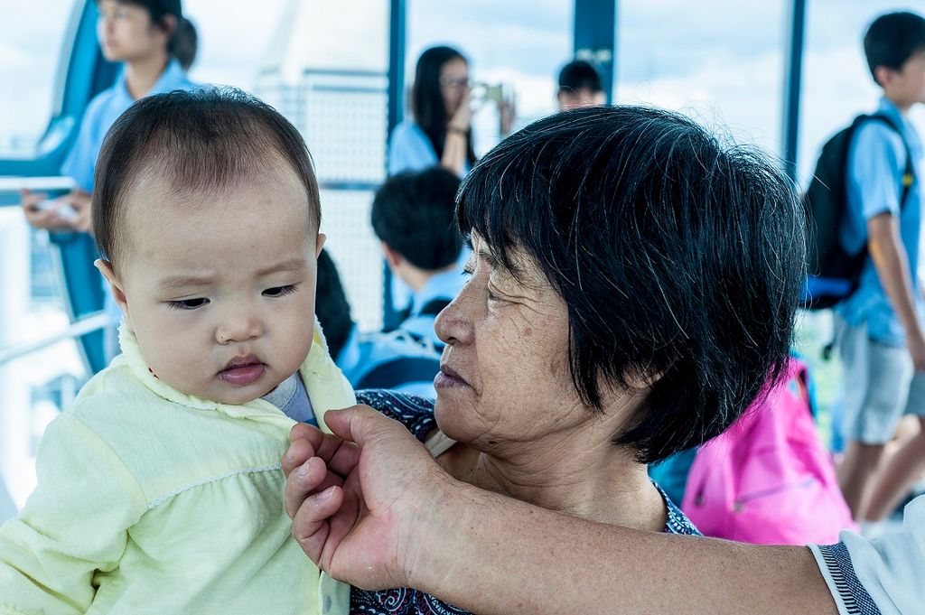 grandmother and granddaughter
