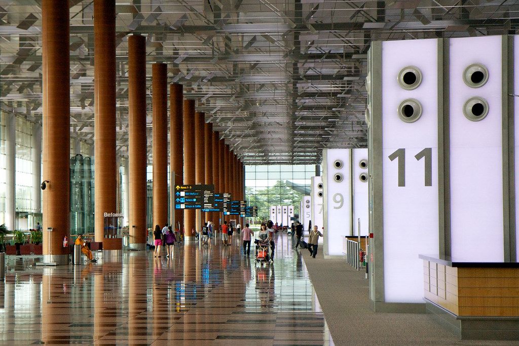 Changi Airport check in area