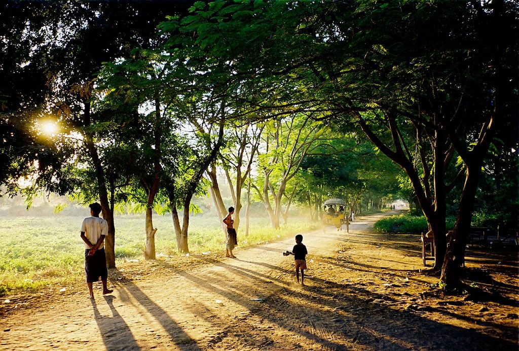 sun going down on myanmar
