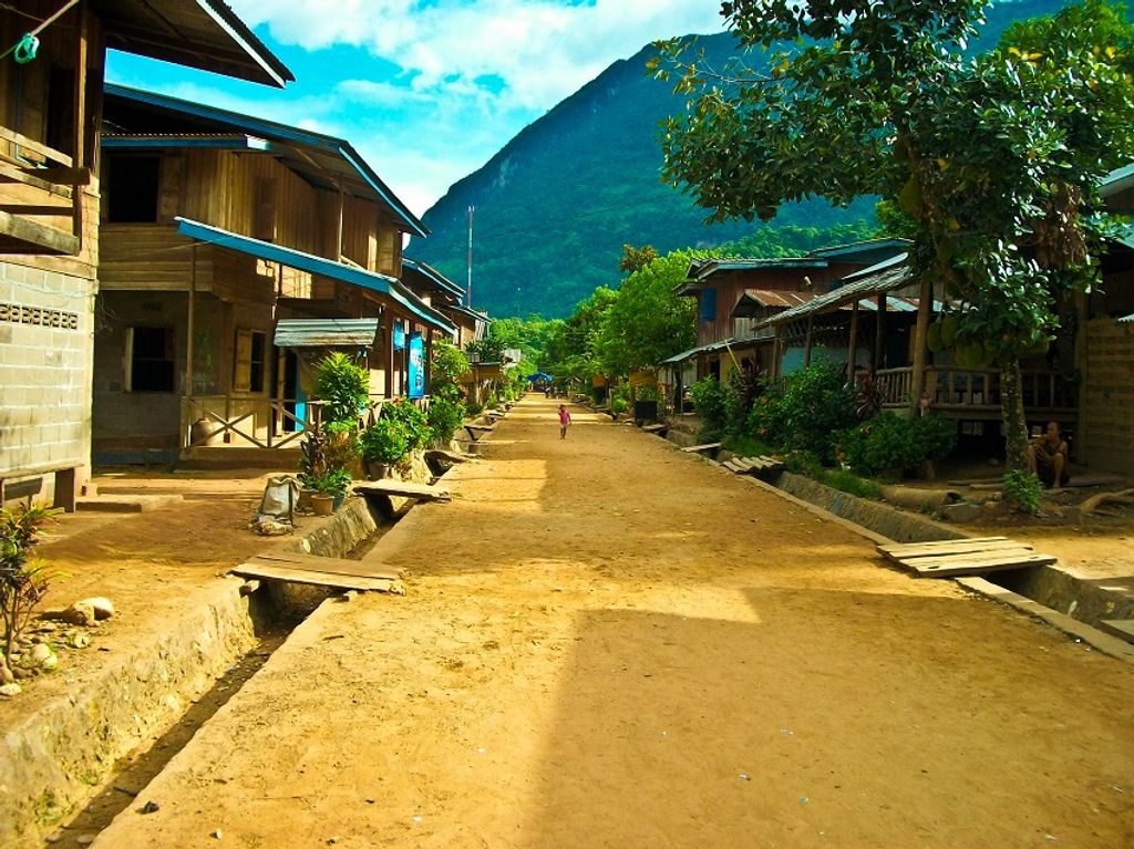 Main Street in Laos