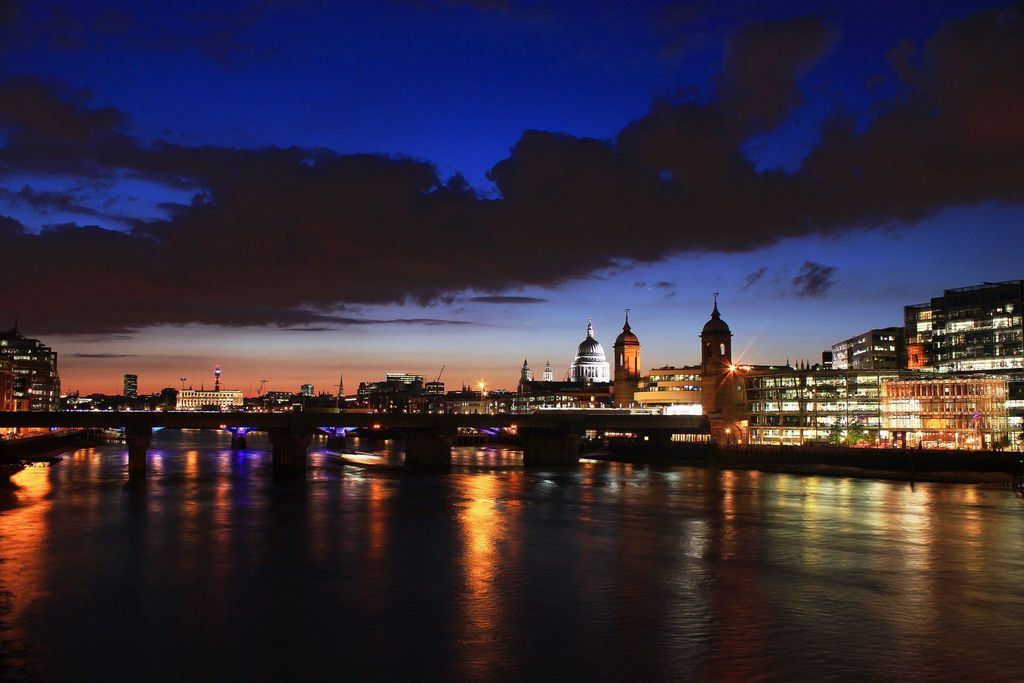 London at night