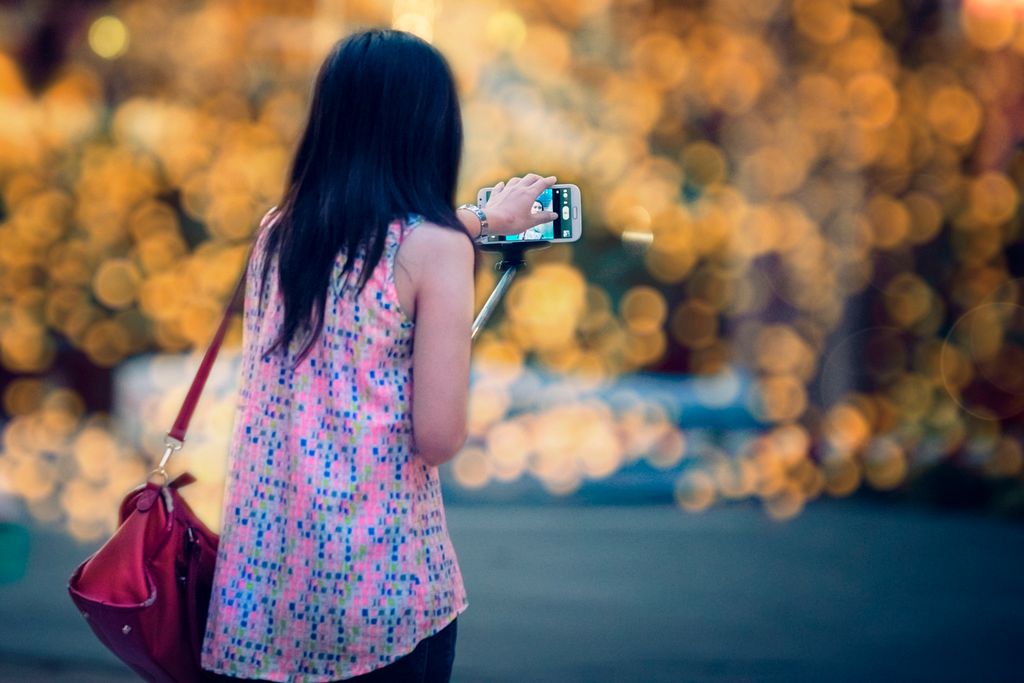 selfie at orchard