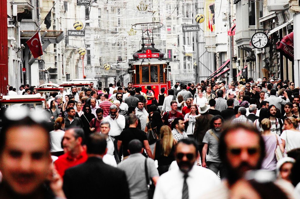 crowded street