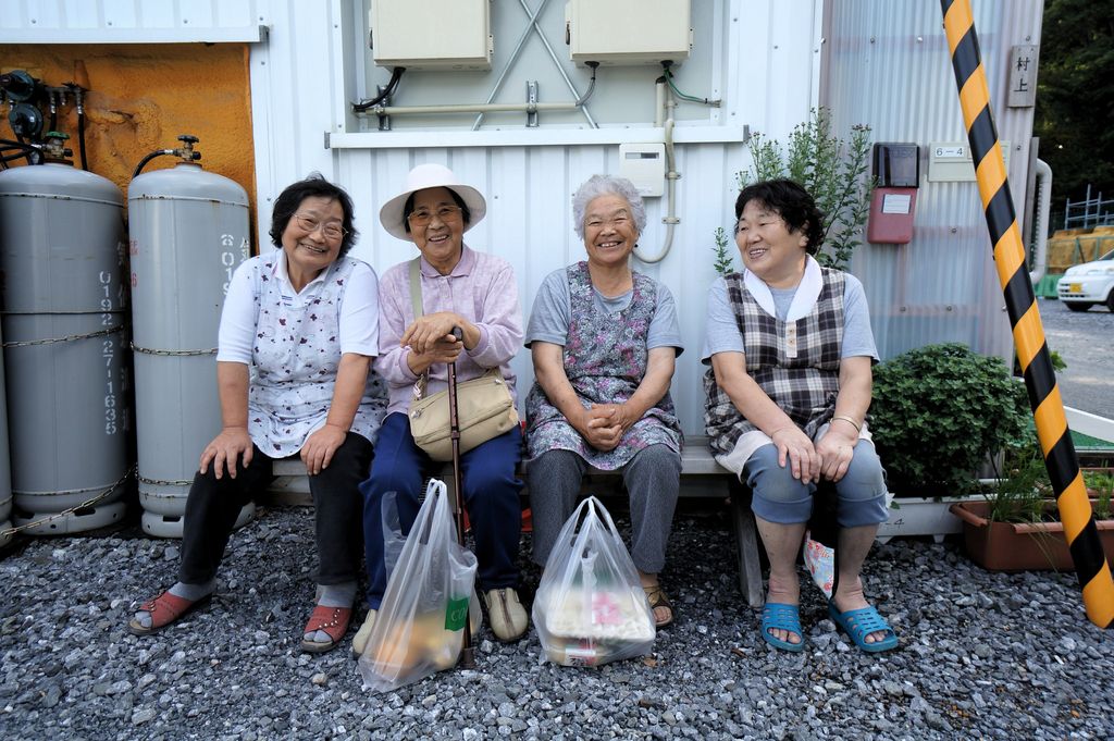 elderly Japanese women