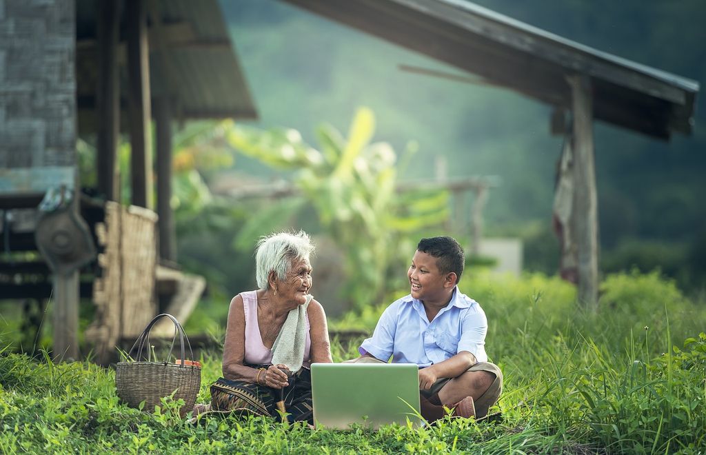 grandmother in Myanmar