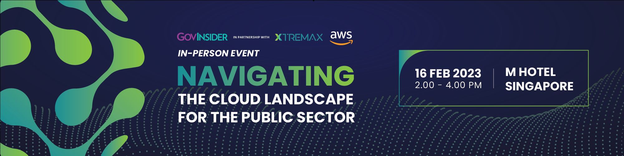 event banner for Navigating the cloud landscape for the public sector