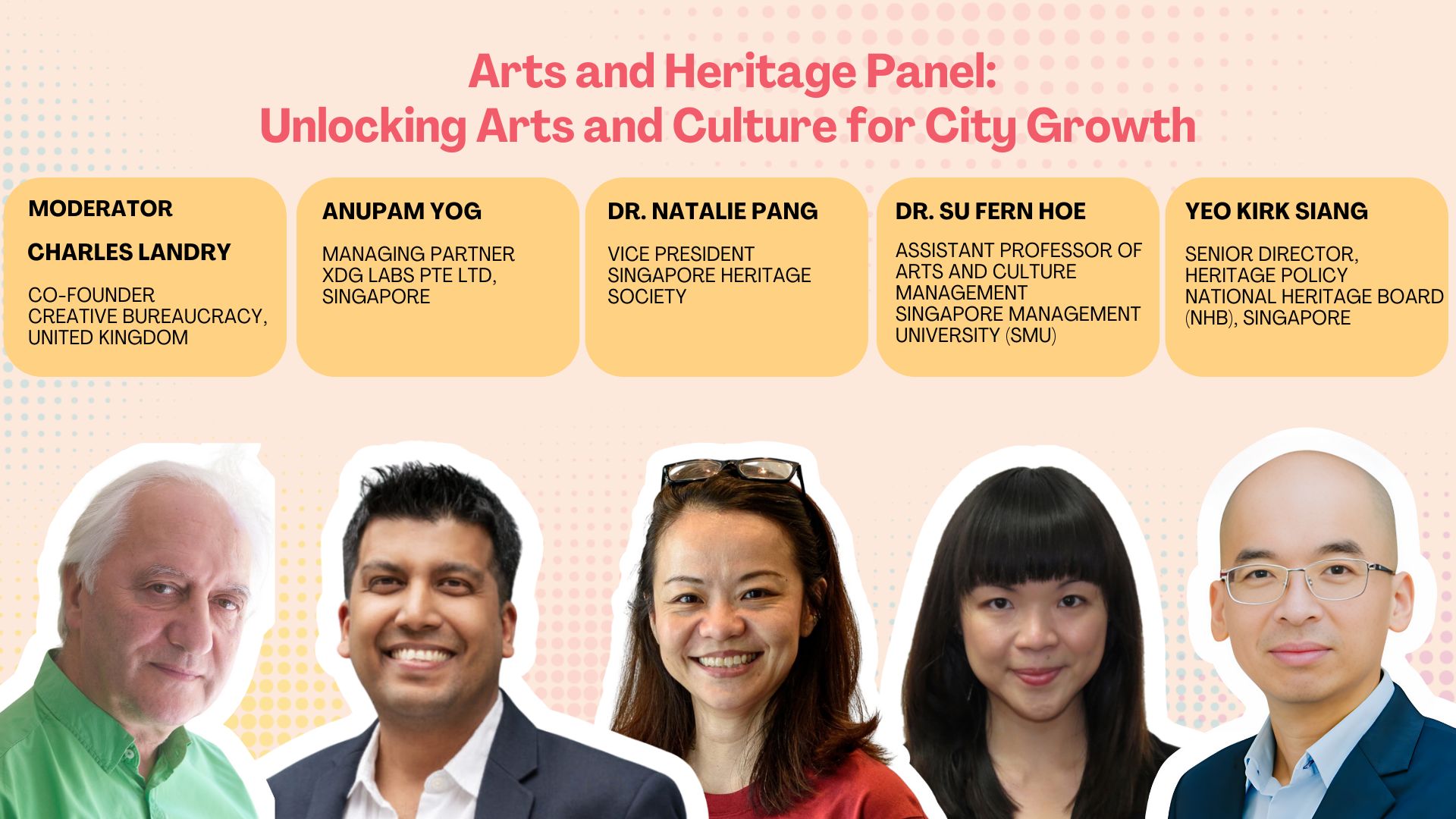 Arts and Heritage Panel: Unlocking Arts and Culture for City Growth