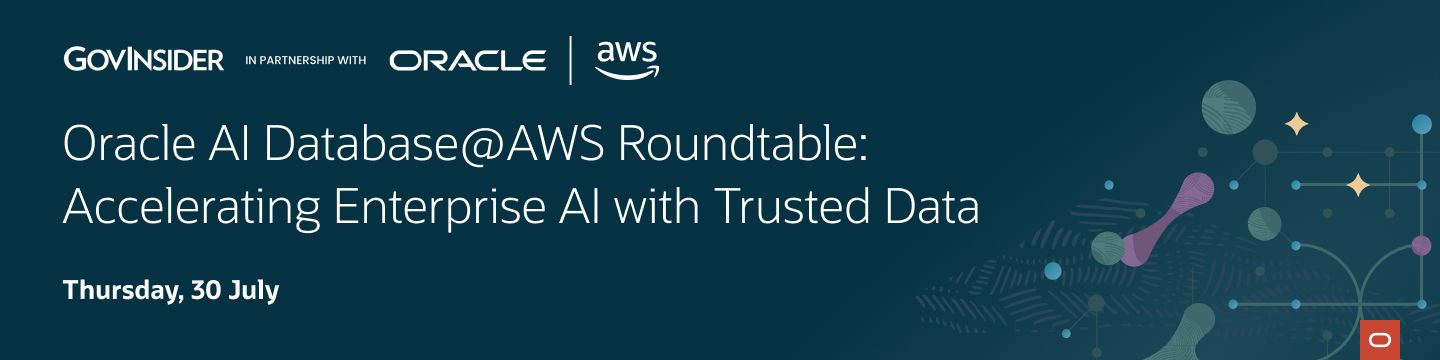 event banner for Oracle AI Database@AWS Roundtable: Accelerating Enterprise AI with Trusted Data